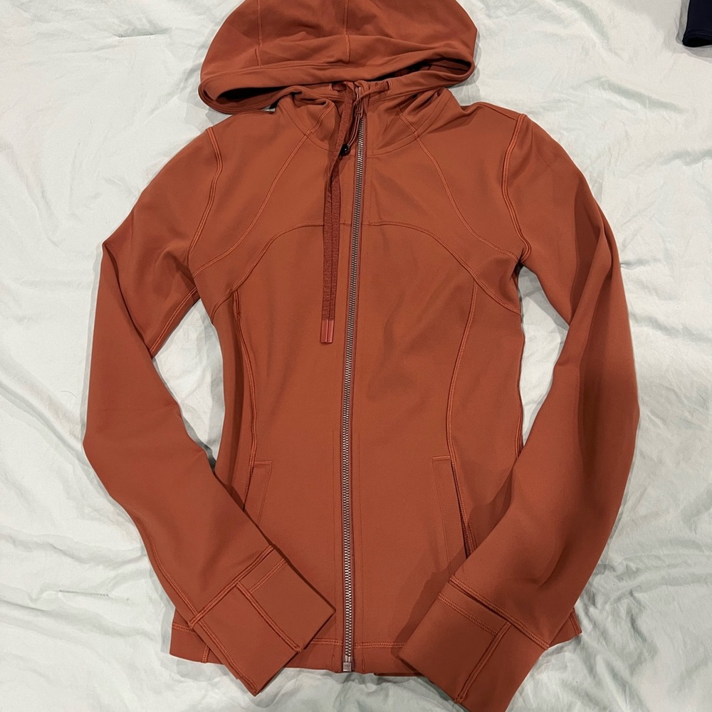 lululemon athletica Rust Color Define Nulu Hooded Jacket
